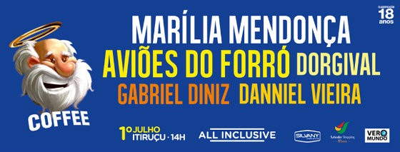 Marília Mendonça e Aviões do Forró estão confirmados na festa junina. Foto: Facebook/Reprodução