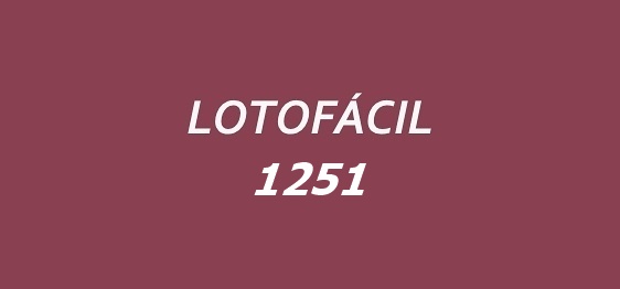 Concurso Lotofácil 1251. Créditos: Imagem Ilustrativa/Portal Confira Mais.
