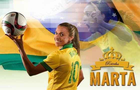 Representado Alagoas, no mundo das olimpíadas Rio 2016,   a rainha da bola a Marta.
