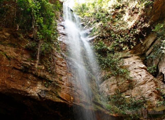 Cachoeira da Roncadeira, localizada em Taquaruçu, Palmas-TO. (Foto: Cris Marques/Dentro do Mochilão)