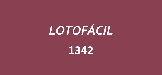 Lotofácil 1342.