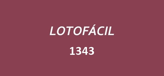Lotofácil 1343.