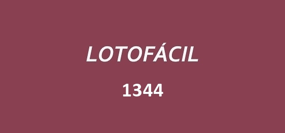 Lotofácil 1344.