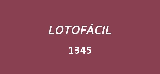 Lotofácil 1345.