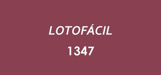 Lotofácil 1347.