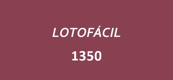 Lotofácil 1350.