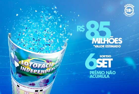 Concurso Lotofácil da Independência 2016.