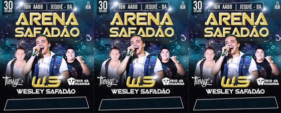 Evento leva show de Wesley Safadão a interior da Bahia. Foto: Facebook/Reprodução