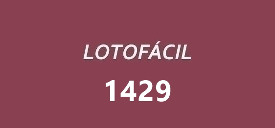 Lotofácil 1429.
