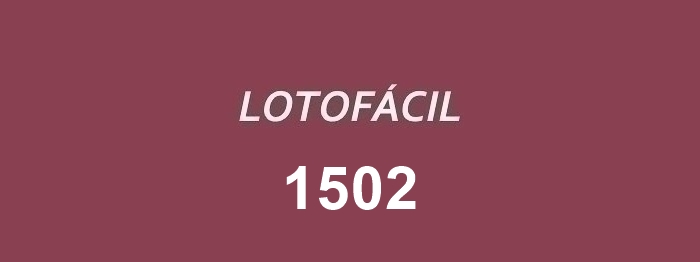 Lotofácil 1502.