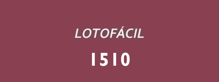 Lotofácil 1510.