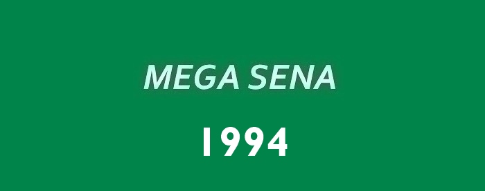 Mega Sena 1994.